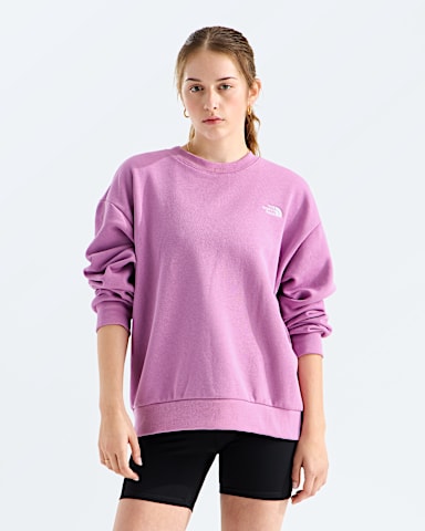 Chandail ras du cou surdimensionn Evolution Simple Dome pour femmes TNF ROSE JUPON ROSE BARBE PAPA HERO
