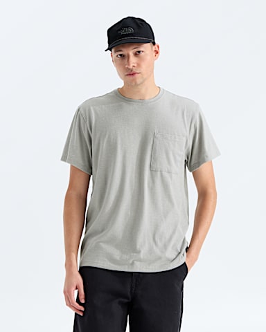Mens TriBlend ShortSleeve Pocket Tee TNF TNF Light Grey Heather Main