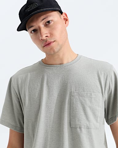 Mens TriBlend ShortSleeve Pocket Tee TNF TNF Light Grey Heather HERO2