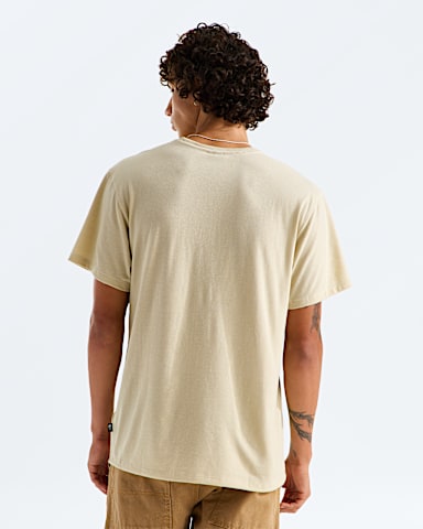 Tshirt  poche et manches courtes TriBlend pour hommes TNF Beige Pierre Chine BACK