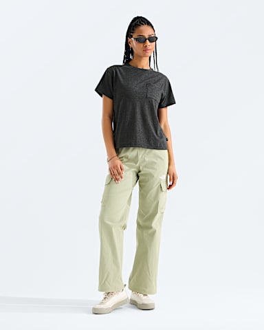 Womens TriBlend ShortSleeve Pocket Tee TNF TNF Black Heather HERO2