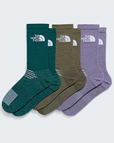 Multisport Cush Crew Socks3P TNF Grounded PlumCaraway Seed HERO