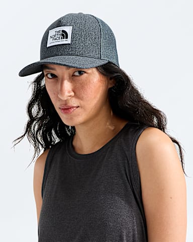 Keep It Patched Trucker Hat TNF TNF Medium Grey Heather MODELBACK
