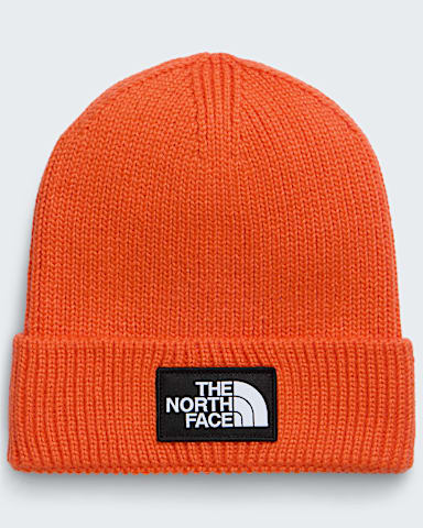 TNF Logo Box Cuffed Beanie TNF TNF Orange HERO