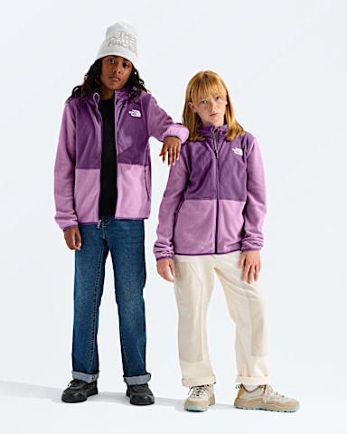 Chandail capuchon glissire pleine longueur Glacier pour garons et filles TNF Lavande DiscretViolet Chroma HERO