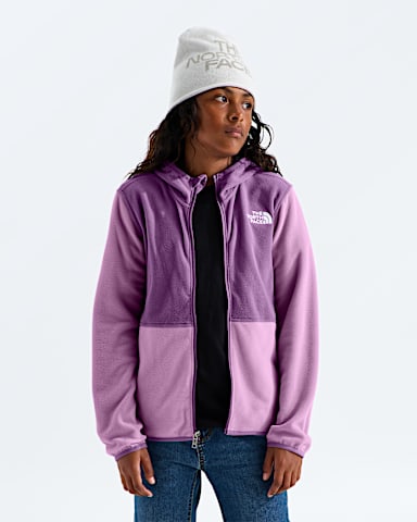 Chandail capuchon glissire pleine longueur Glacier pour garons et filles TNF Lavande DiscretViolet Chroma HERO3