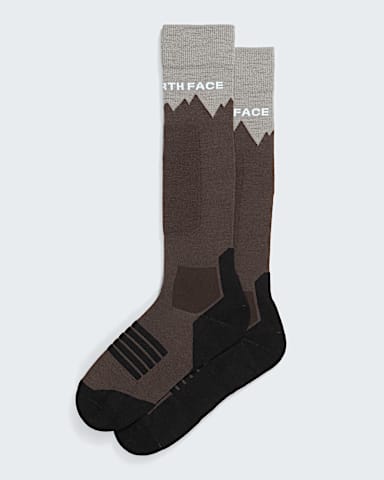 Mountain Resort Ski Socks TNF Stone SlabSmokey Brown HERO