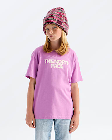 Girls Chalbi Relaxed ShortSleeve TeeGraphic TNF Hushed Lavender Main