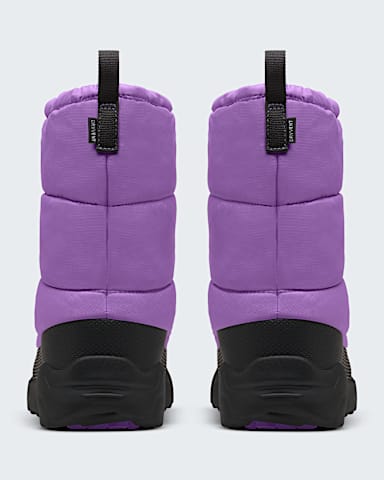 Youth NSE Traction Waterproof Booties TNF Elevation Purple  TNF Black BACK