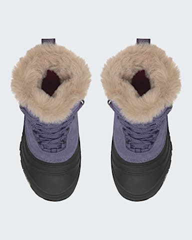 Youth Shellista V Lace Waterproof Boots TNF Grounded PlumEndless Dusk DETAILINSTEP