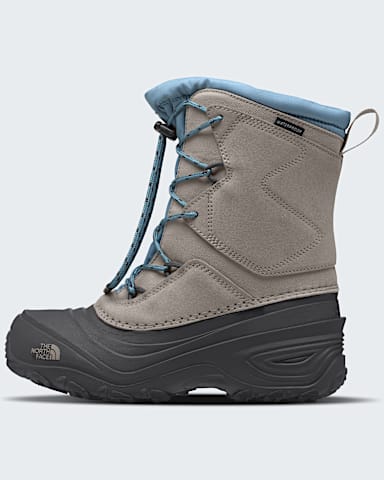 Youth Alpenglow V Waterproof Boots TNF Stone SlabPale Teal HERO