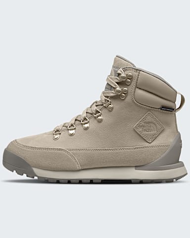 Womens BackToBerkeley IV Leather Waterproof Boots TNF Timeless TaupeStone Slab HERO
