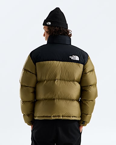 Mens 1996 Retro Nuptse Jacket TNF Caraway SeedTNF Black BACK