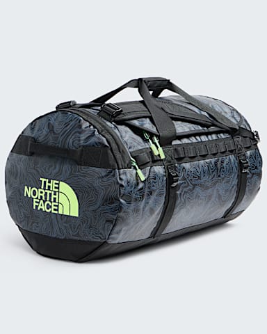 Base Camp DuffelL TNF TNF Black Glowing Topo Print FRONT34