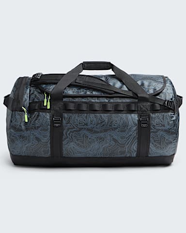 Base Camp DuffelL TNF TNF Black Glowing Topo Print HERO