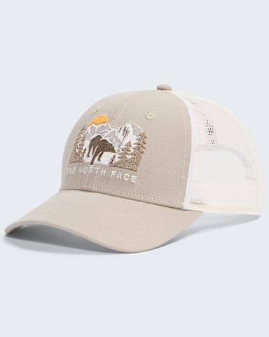 Casquette Mudder Trucker brode TNF Taupe IntemporelGraphique Ours HERO