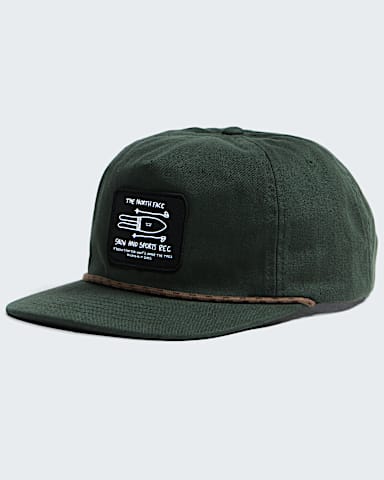 Norm 5Panel Hat TNF Bottle Green Snow Patch HERO