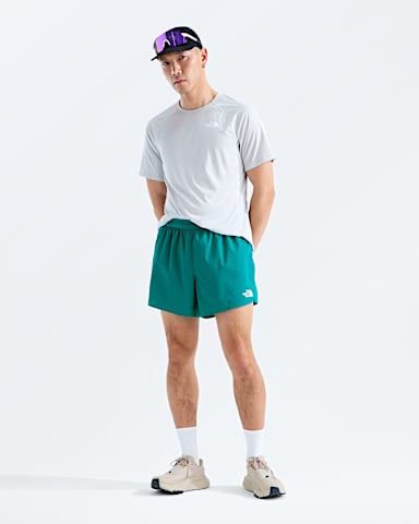 Mens Sunriser 5 Shorts TNF Restorative Teal HERO2
