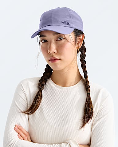 Never Stop Hat TNF Grounded Plum MODELBACK