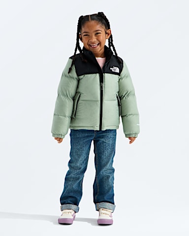 Kids 1996 Retro Nuptse Jacket TNF Slate Moss HERO2