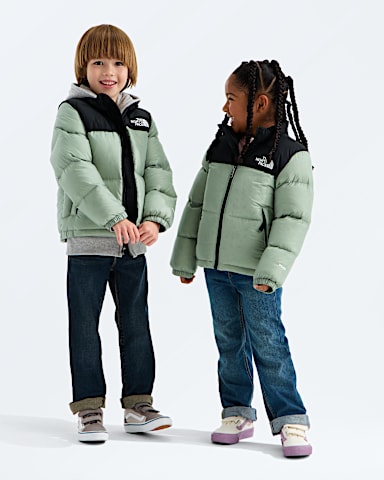 Kids 1996 Retro Nuptse Jacket TNF Slate Moss Main