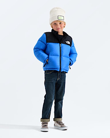 Kids 1996 Retro Nuptse Jacket TNF Active Blue HERO2