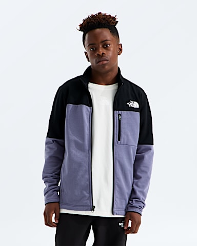 Boys  Girls Hike Mid Layer FullZip TNF Grounded Plum  TNF Black HERO3