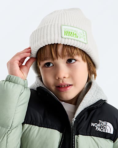 Bonnet doubl Salty pour enfants TNF BLEU KODIAK EFFET DOUBLE TARTAN MODELBACK