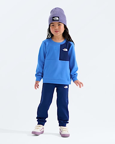 Kids TNF Performance Fleece Set TNF Active BlueBold Blue HERO3