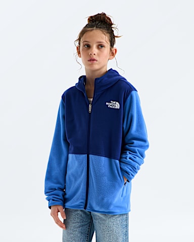 Boys Girls Glacier FullZip Hoodie TNF Bold BlueActive Blue HERO3