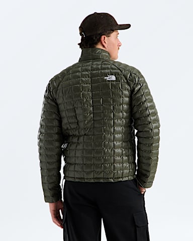Mens THERMOBALL Jacket TNF New Taupe Green BACK