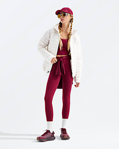 Womens THERMOBALL Hooded Jacket TNF White Dune HERO2