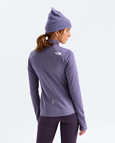 Haut  glissire un quart Winter Warm Pro pour femmes TNF Prune Profond BACK