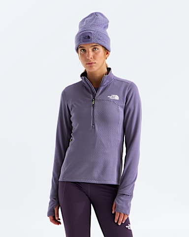 Haut  glissire un quart Winter Warm Pro pour femmes TNF Prune Profond HERO