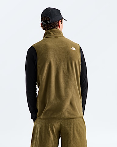 Mens Glacier Fleece Vest TNF Caraway Seed BACK