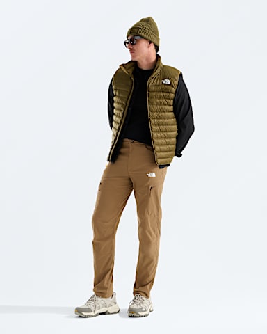 Mens Exploration Reg Tapered Pants TNF Utility Brown HERO2