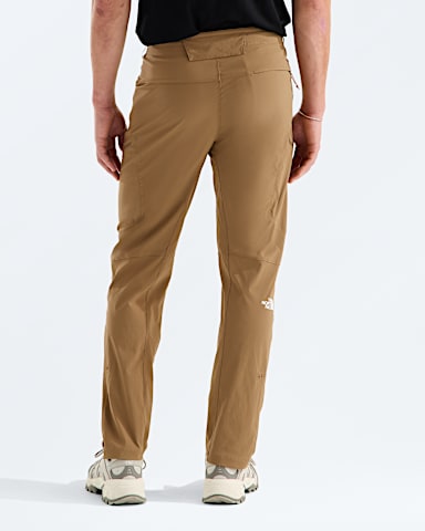 Mens Exploration Reg Tapered Pants TNF Utility Brown BACK