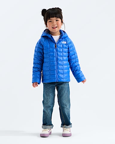 Manteau capuchon THERMOBALL pour enfants TNF Bleu Actif HERO3