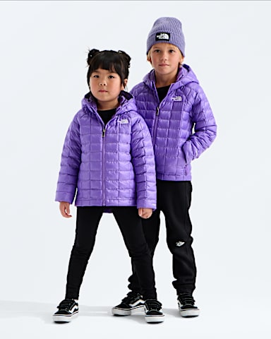 Kids THERMOBALL Hooded Jacket TNF Elevation Purple Main