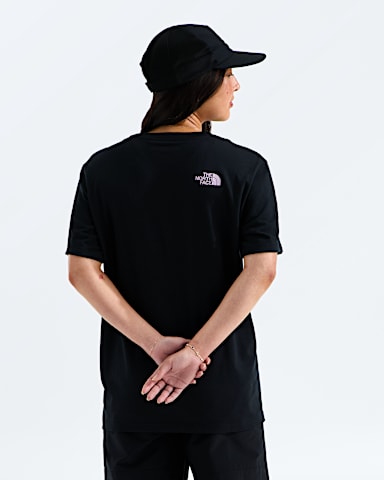Womens Midnight Ember Relaxed ShortSleeve Tee TNF TNF Black BACK
