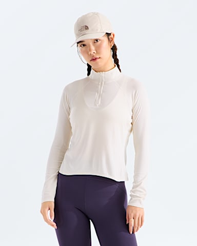 Womens Jaida Zip TNF White Dune Light Heather HERO