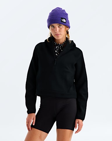 Chandail  capuchon  glissire un quart Jaida pour femmes TNF Noir TNF HERO