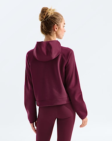 Womens Jaida Zip Hoodie TNF Burgundy Crush BACK