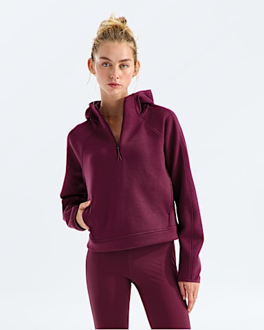 Womens Jaida Zip Hoodie TNF Burgundy Crush Main