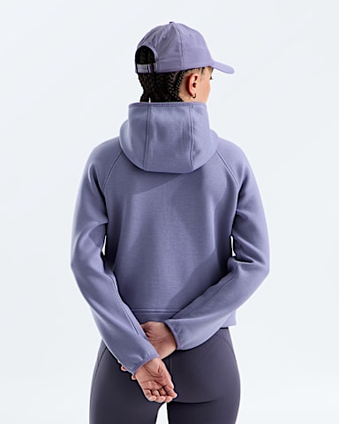 Chandail  capuchon  glissire un quart Jaida pour femmes TNF Prune Profond BACK