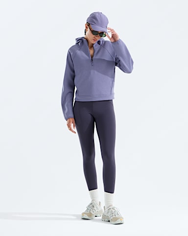 Chandail  capuchon  glissire un quart Jaida pour femmes TNF Prune Profond HERO2