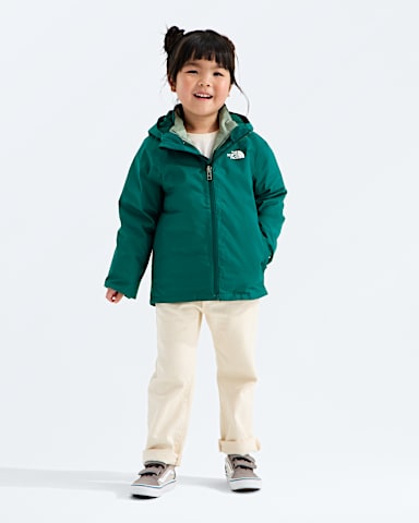 Kids Perrito 4N1 Hooded Jacket TNF Pacific Teal HERO3