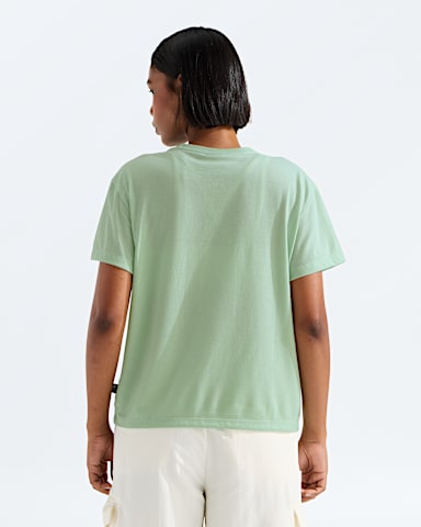 Womens TriBlend ShortSleeve Pocket Tee TNF Opal Frost White Heather BACK