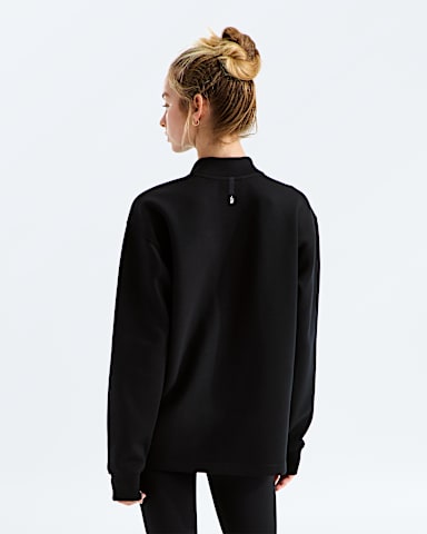 Womens Jaida Long Crew TNF TNF Black BACK