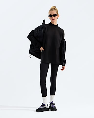 Womens Jaida Long Crew TNF TNF Black HERO2